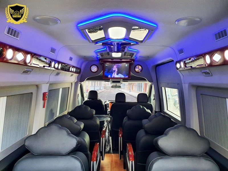 dãy ghế hành khách xe huyndai solati limouisne 12 chỗ